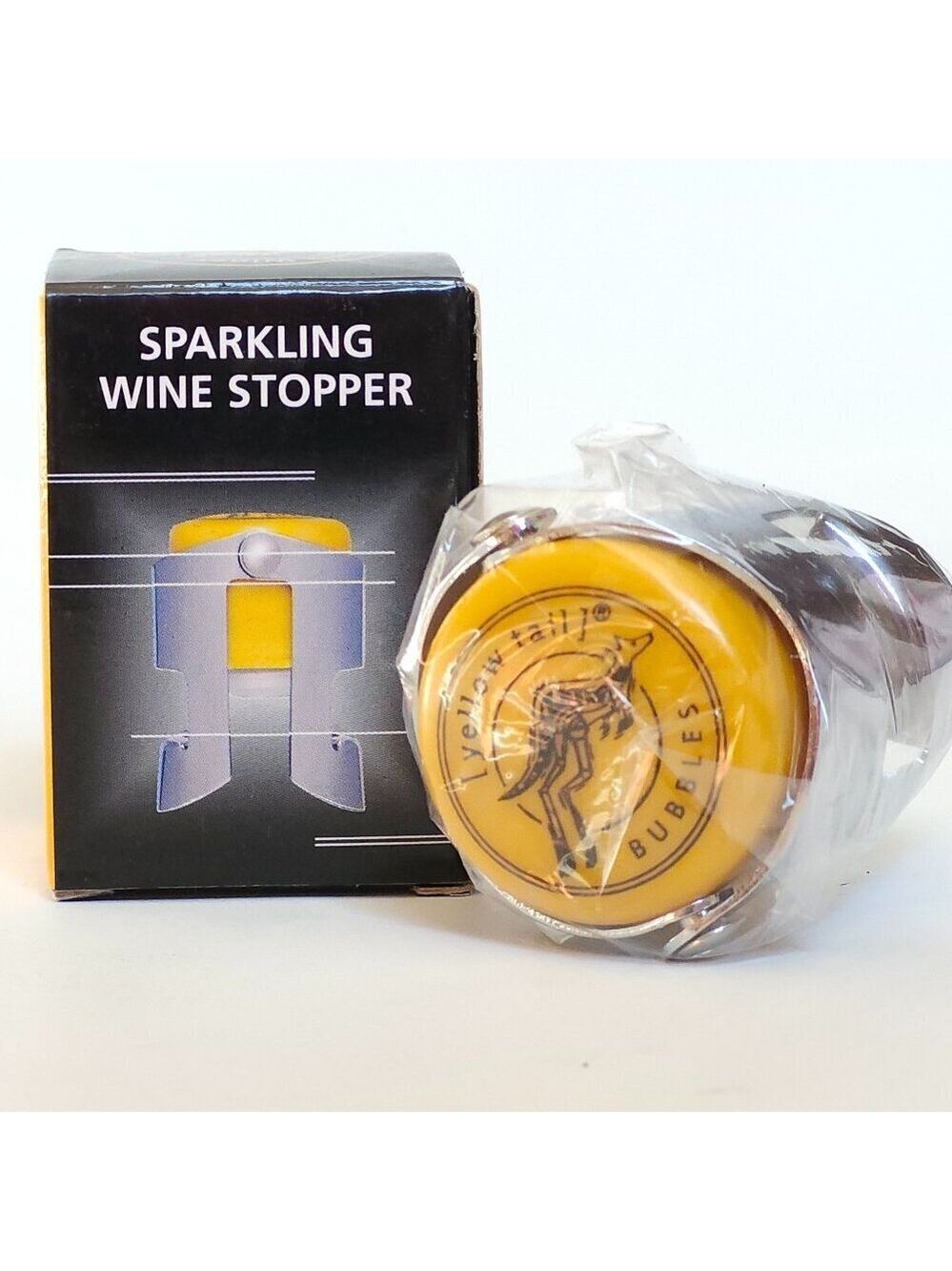 YELLOW TAIL BUBBLES Sparkling Wine Stopper BNIP Casella Wines BNIP